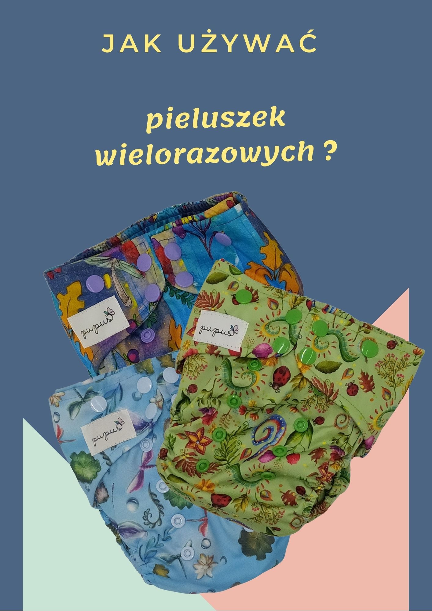 pieluchy wielorazowe infografika