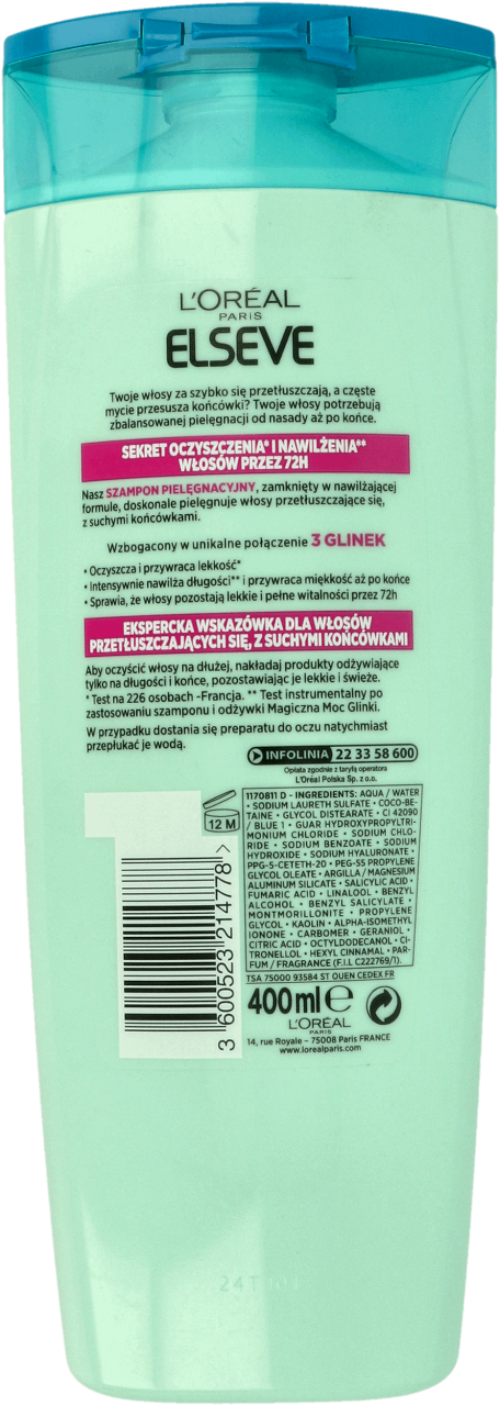 elseve moc glinki szampon rossmann