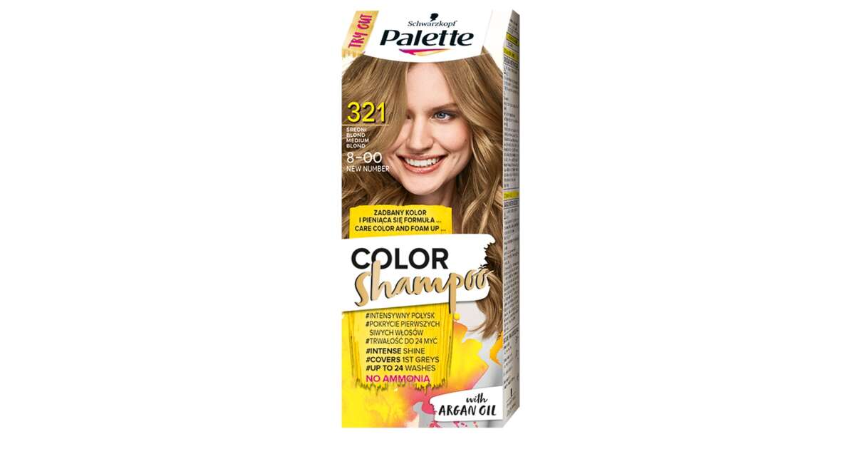 palette średni blond szampon koloryzujacy