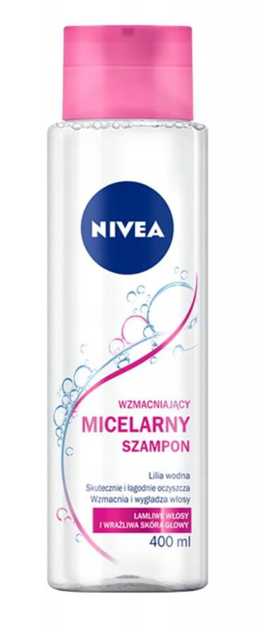 nivea wzmacniający szampon micelarny wzbogacony o lilię wodną 400 ml