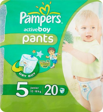 pampers active boy pants 5