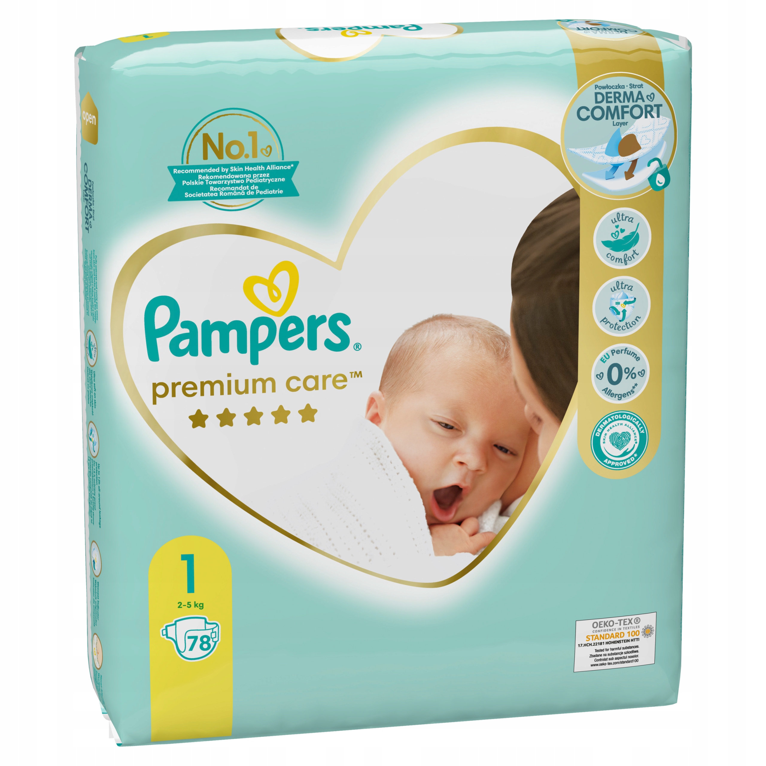 pampers premium care 1 78szt