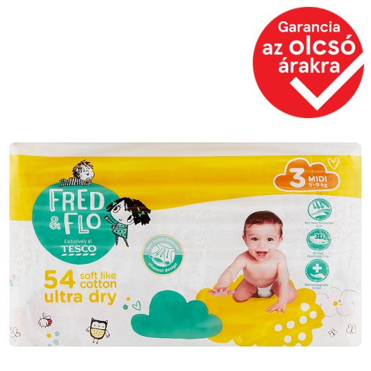 tesco pieluchy fred&flo 3