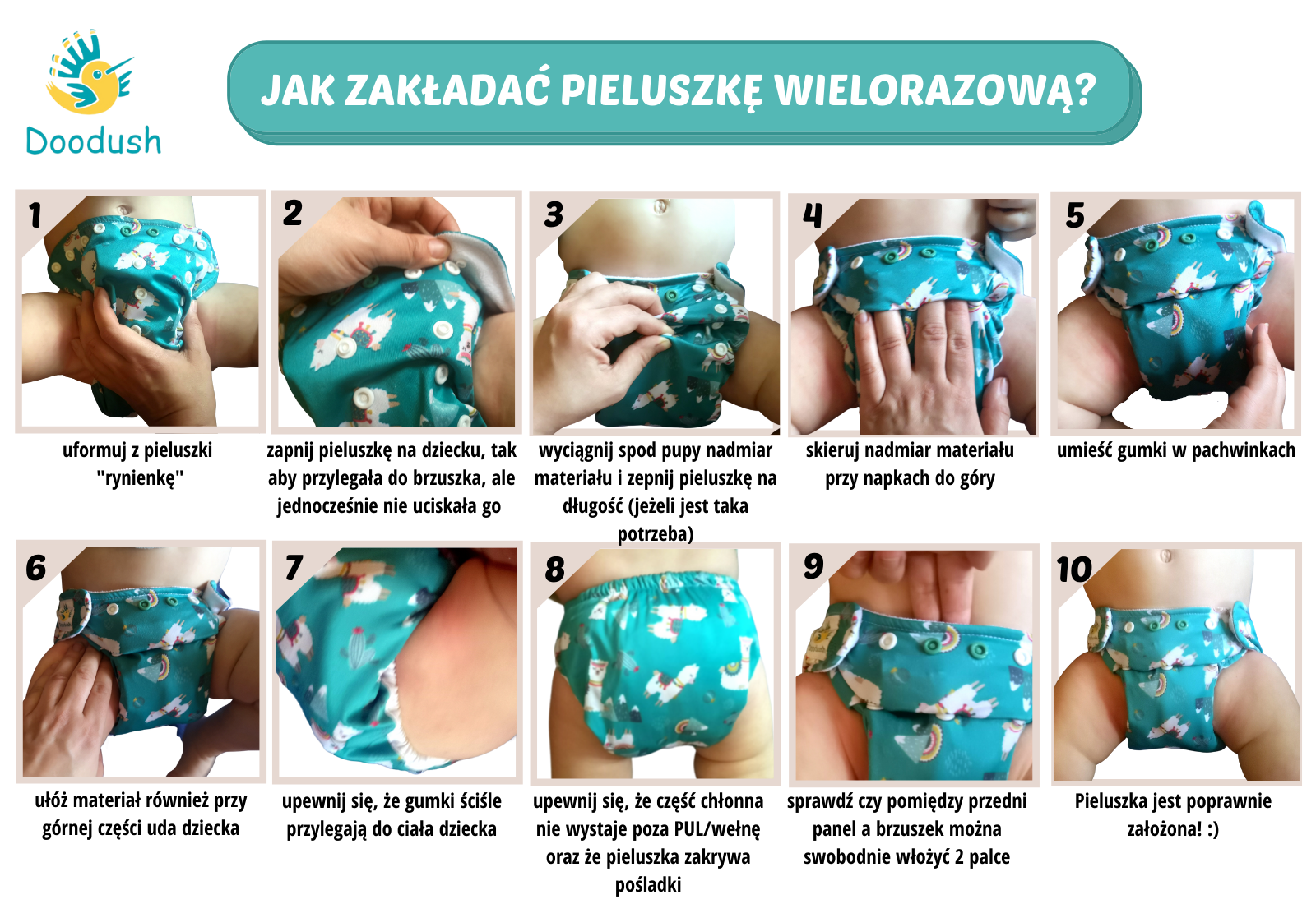 jak zakładać pieluchy pampers