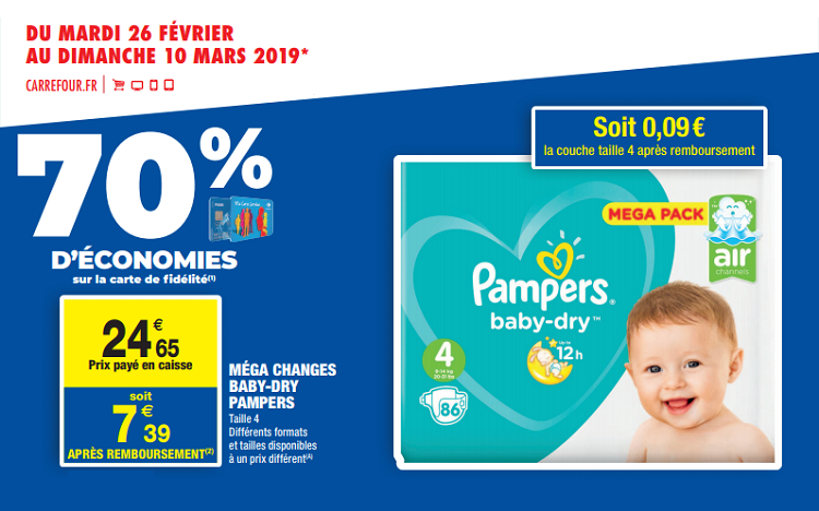 promo pampers belgique