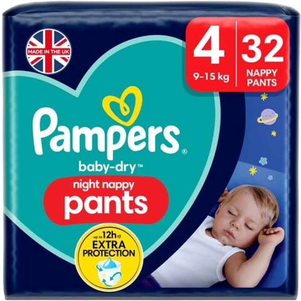 pampers baby dry nappy pants size 4 najtaniej