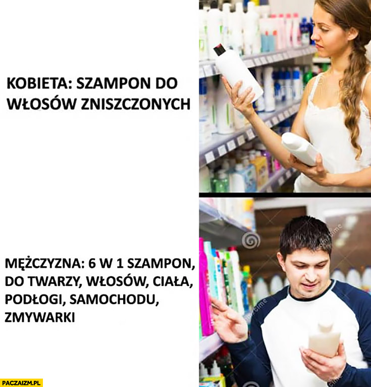 dziewczyny szampon do włosów mem