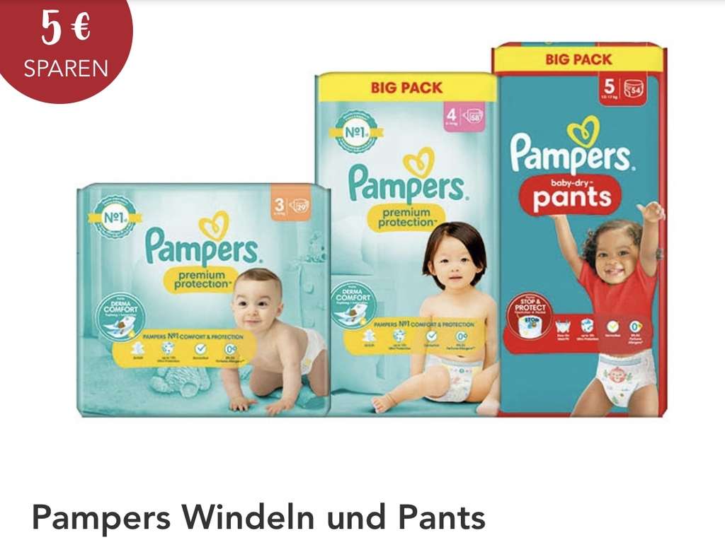 rossmann pampers 4 euro gutschein