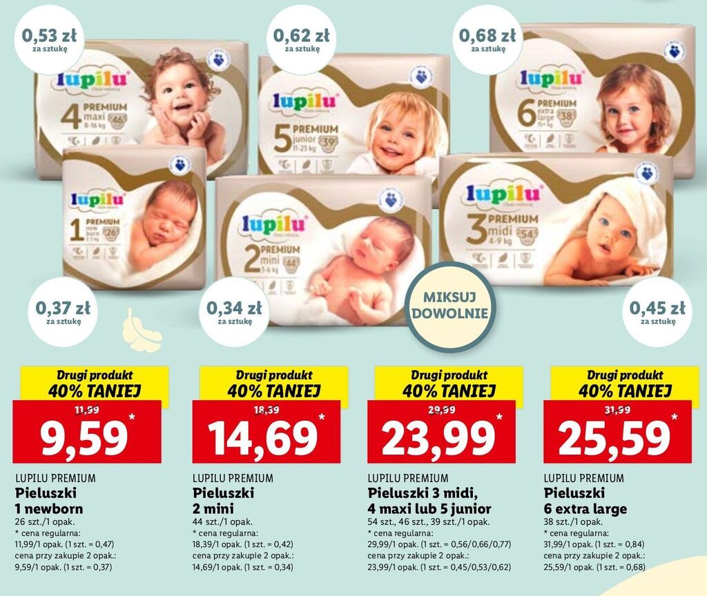 lidl premium care pieluchy promocja