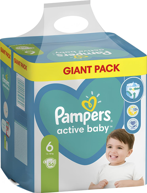 pampers active baby 6 56 sztuk cena