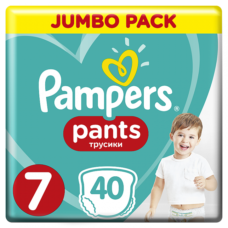 pampers pants 7 40 sztuk