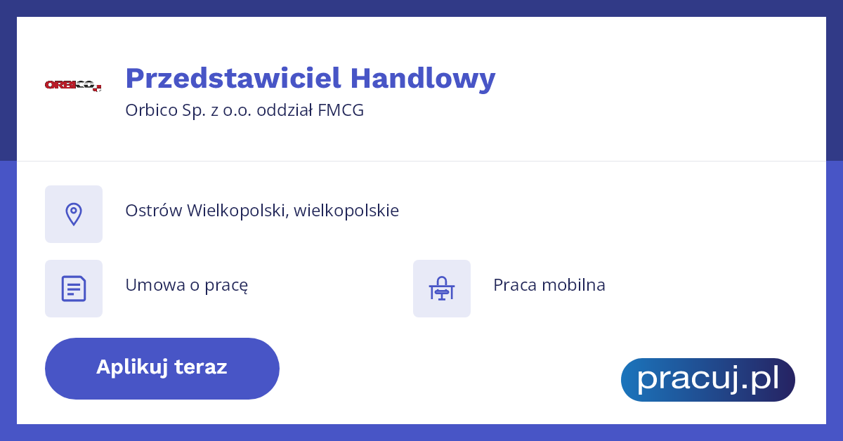 przedstawiciel handlowy pampers