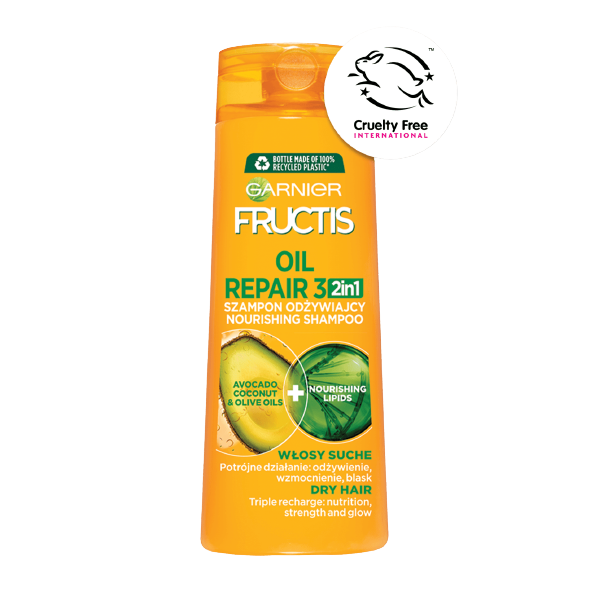 czy szampon garnier fructis oil repair 3 zawiera silikony