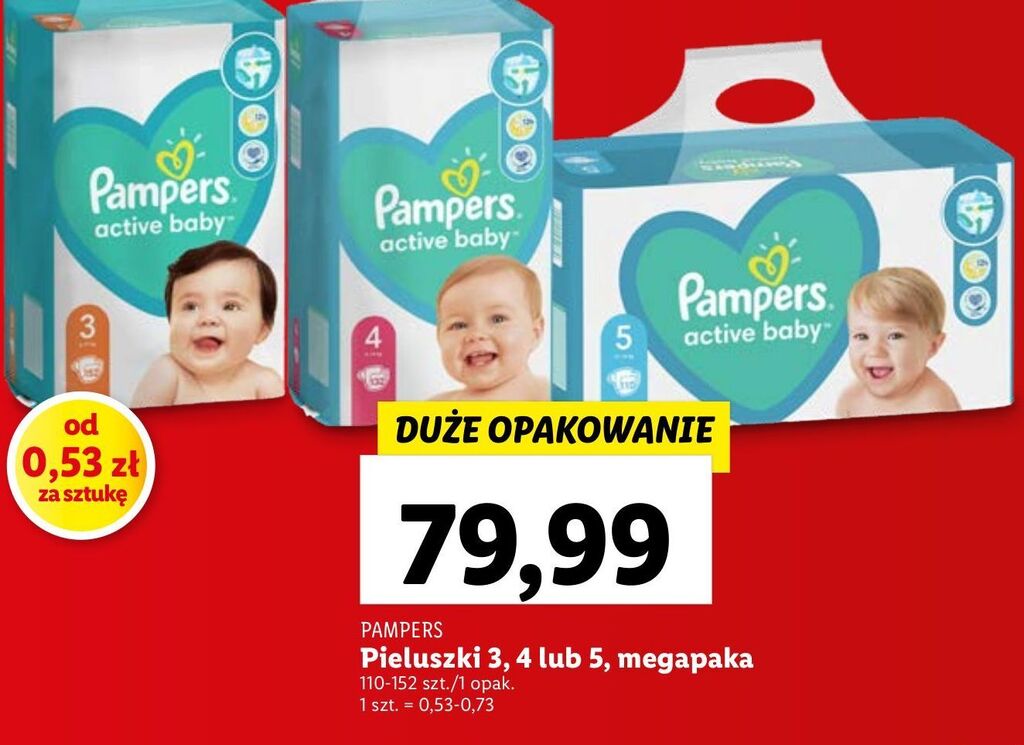 pampers 4 cena lidl