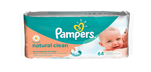 chusteczki pampers natural clean opinie