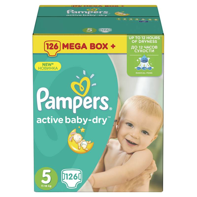 pampers 5 126 sztuk