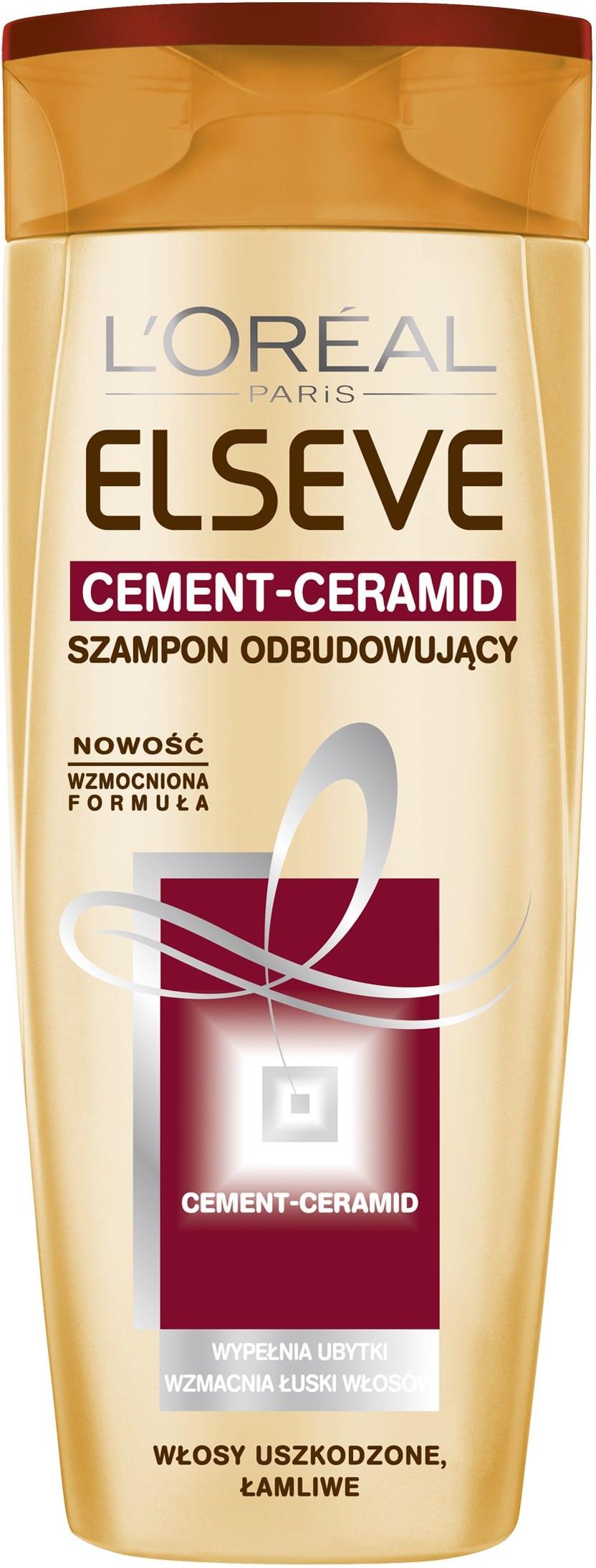 loreal paris elseve cement-ceramid szampon odbudowujący do włosów