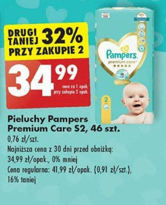 pieluchy pampers premium care biedronka