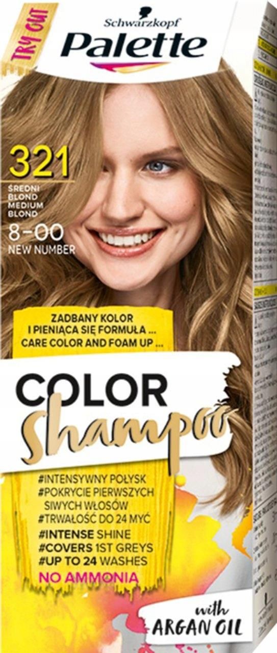 szampon palette ciemny blond efekt