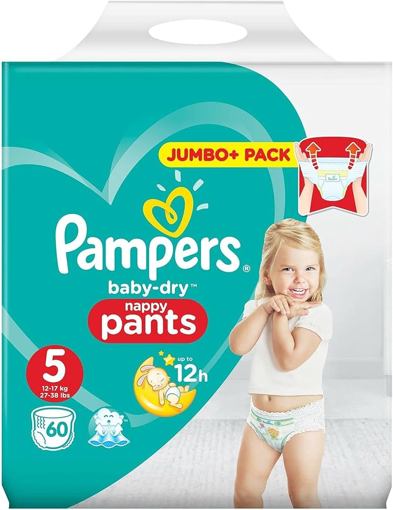 pampersy 5 pampers ile kg