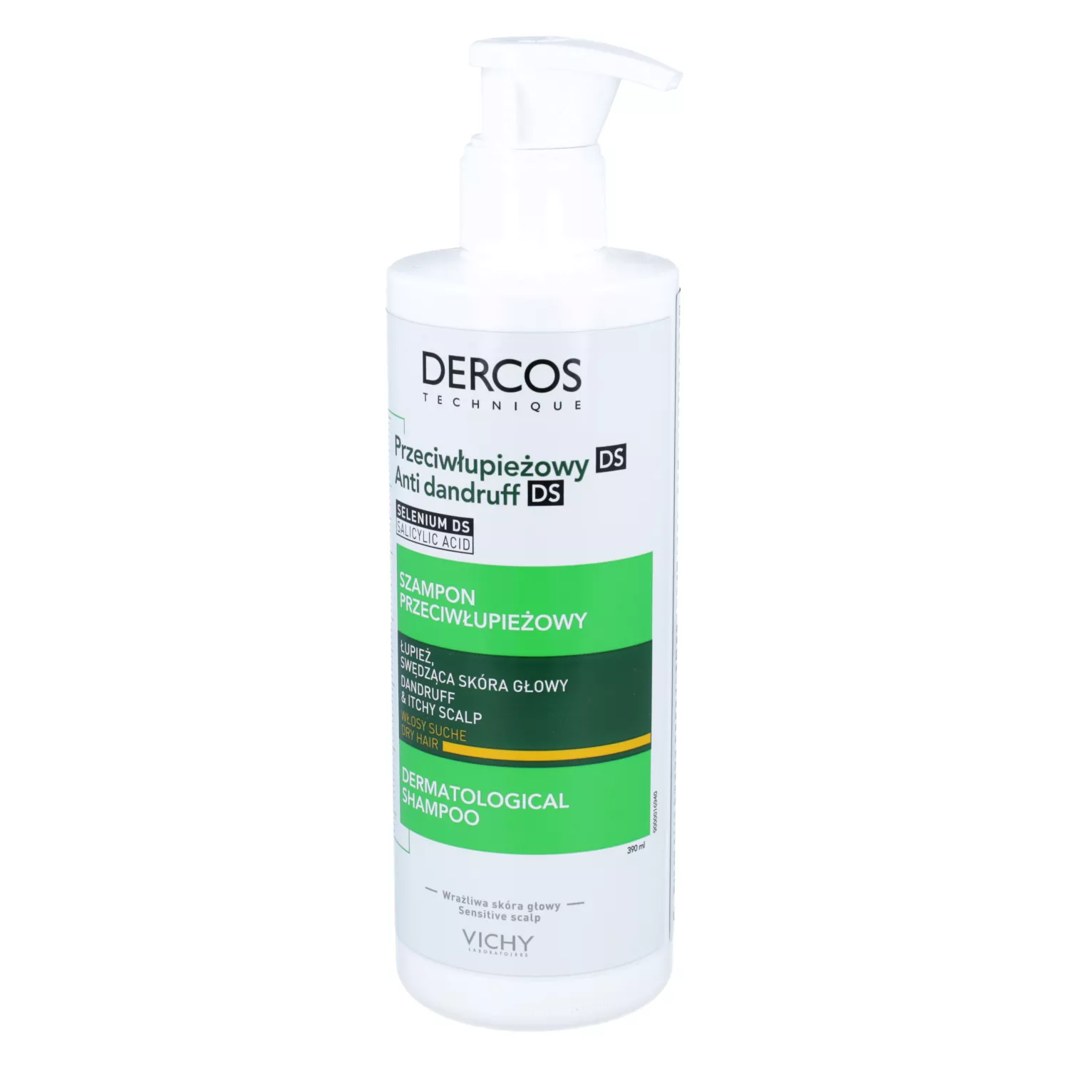 vichy dercos szampon łupież suchy 390 ml