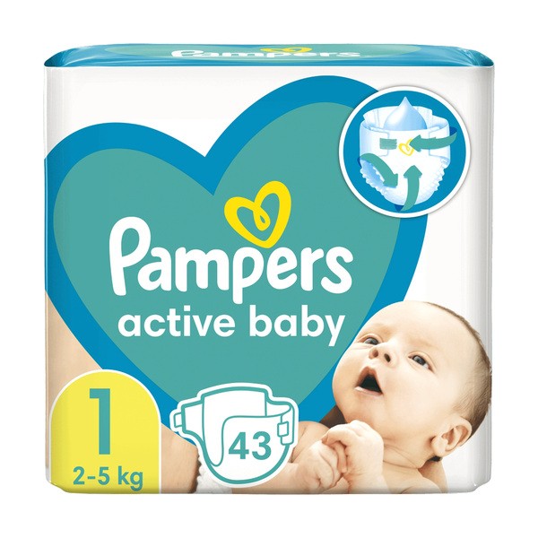 pampers rozmiar 1 43 pieluszki 2-5 kg