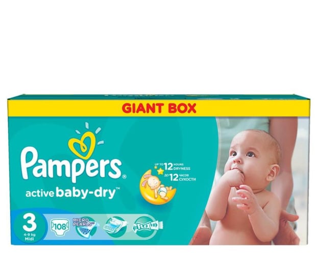 pampers 3 108szt