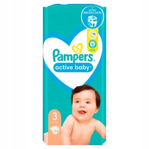 pampers active baby 3 52 sztuki