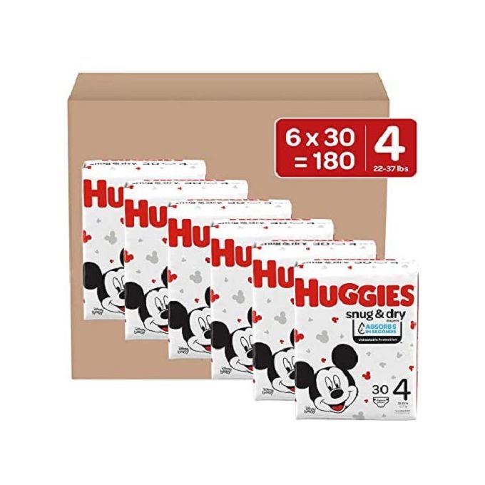 huggies size 4 180 count