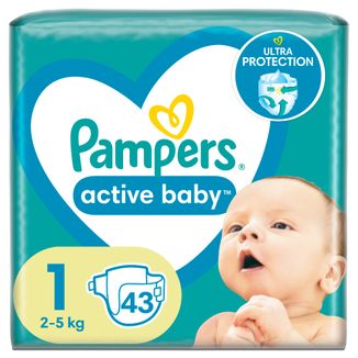 pampers 1 2-5 kg cena 43 szt