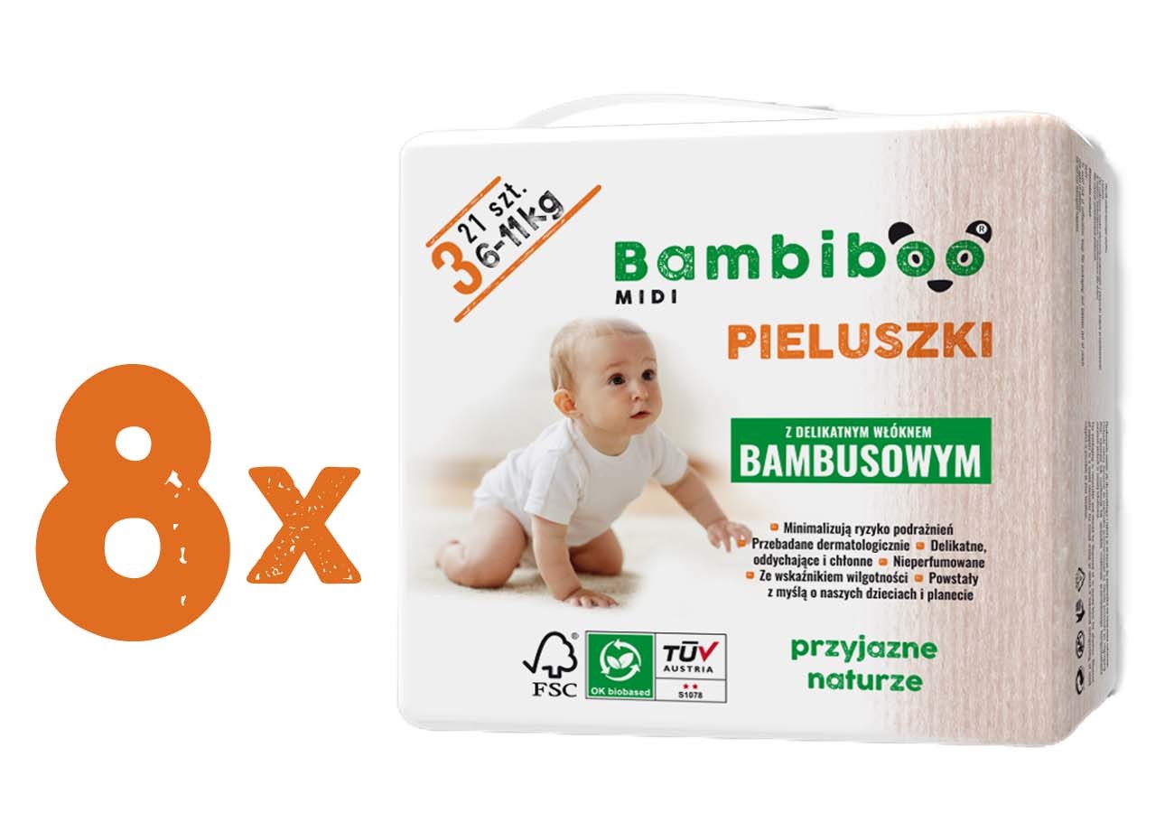 bambiboo newborn pieluchy bambusowe cena