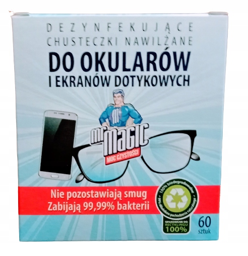 chusteczki nawilżane do okularów mielec