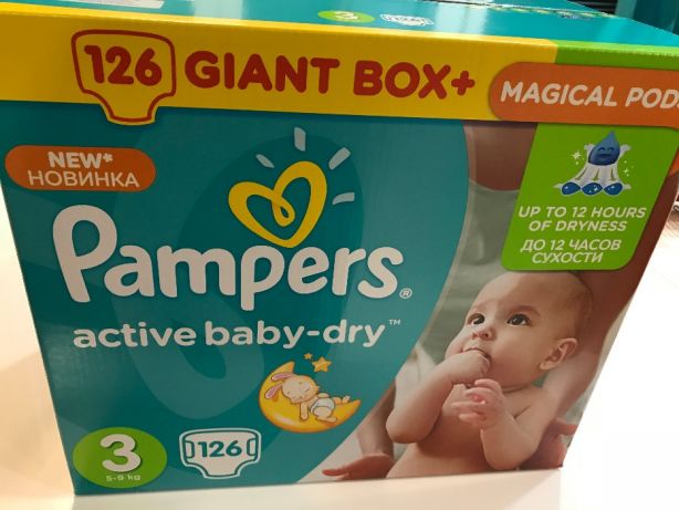 pampers 3 126 sztuk