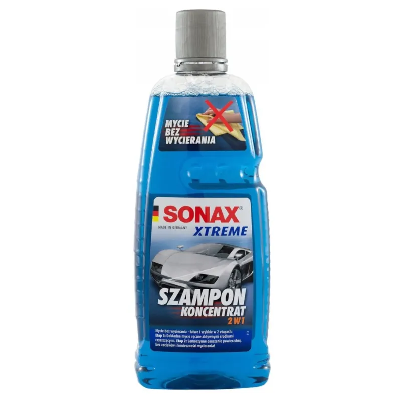 sonax szampon 2w1 koncentrat bez wycierania 1l