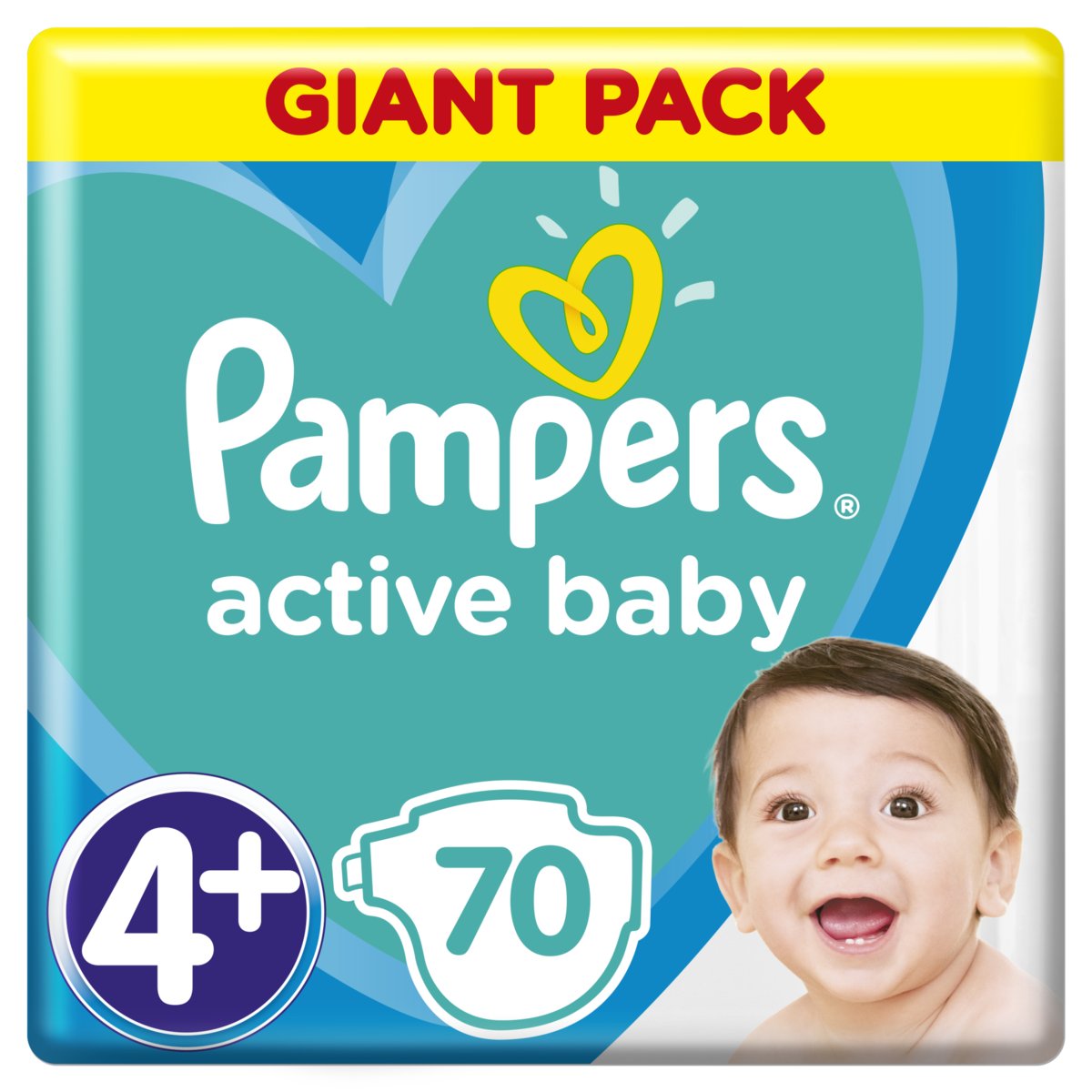 pampers active baby 70 szt