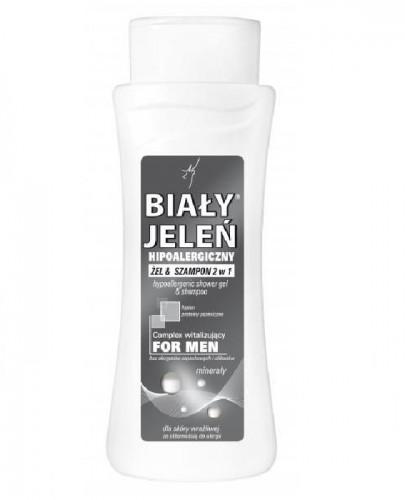 biały jeleń żel szampon 2w1 z minerałami for men 300ml