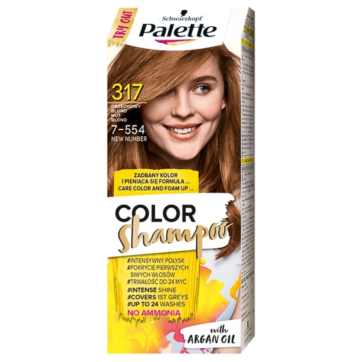 szampon do włosów palette ciemny blond