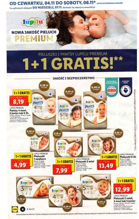 lidl lupilu pieluchy promocja