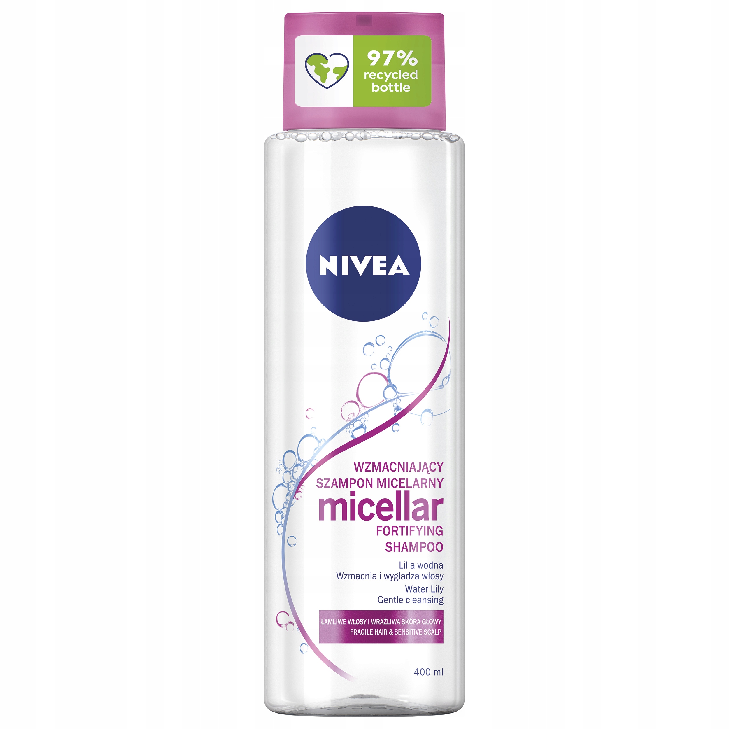 wzmacniający micelarny szampon z lilią wodną od nivea