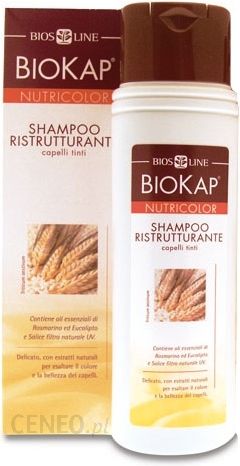 biokap nutricolor szampon odbudowujący strukturę włosów farbowanych ceneo