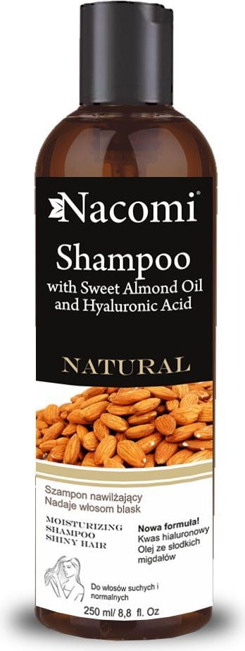 nacomi szampon do włosów z olejem migdałowym hebe