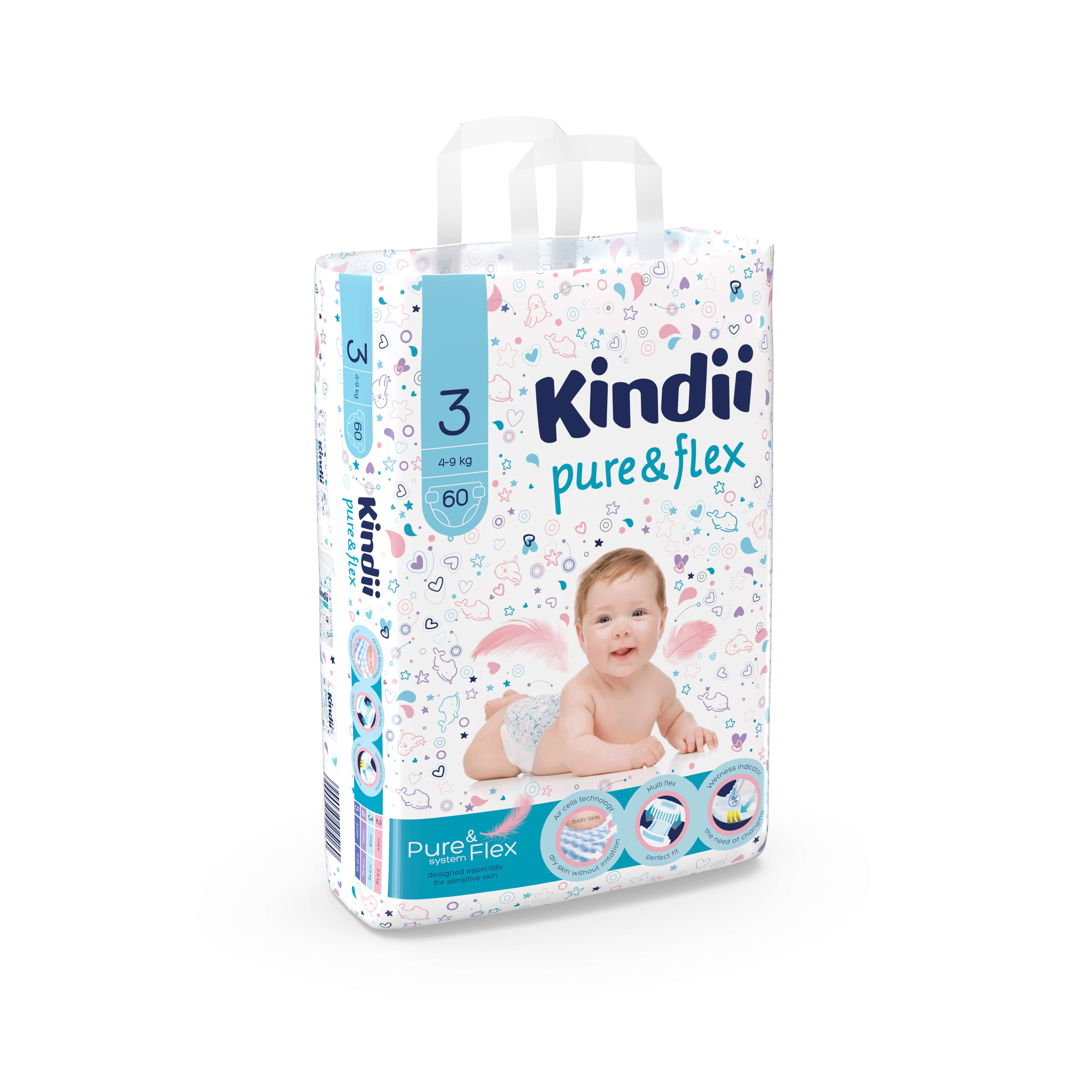 kindii pure&flex pieluchy opinie