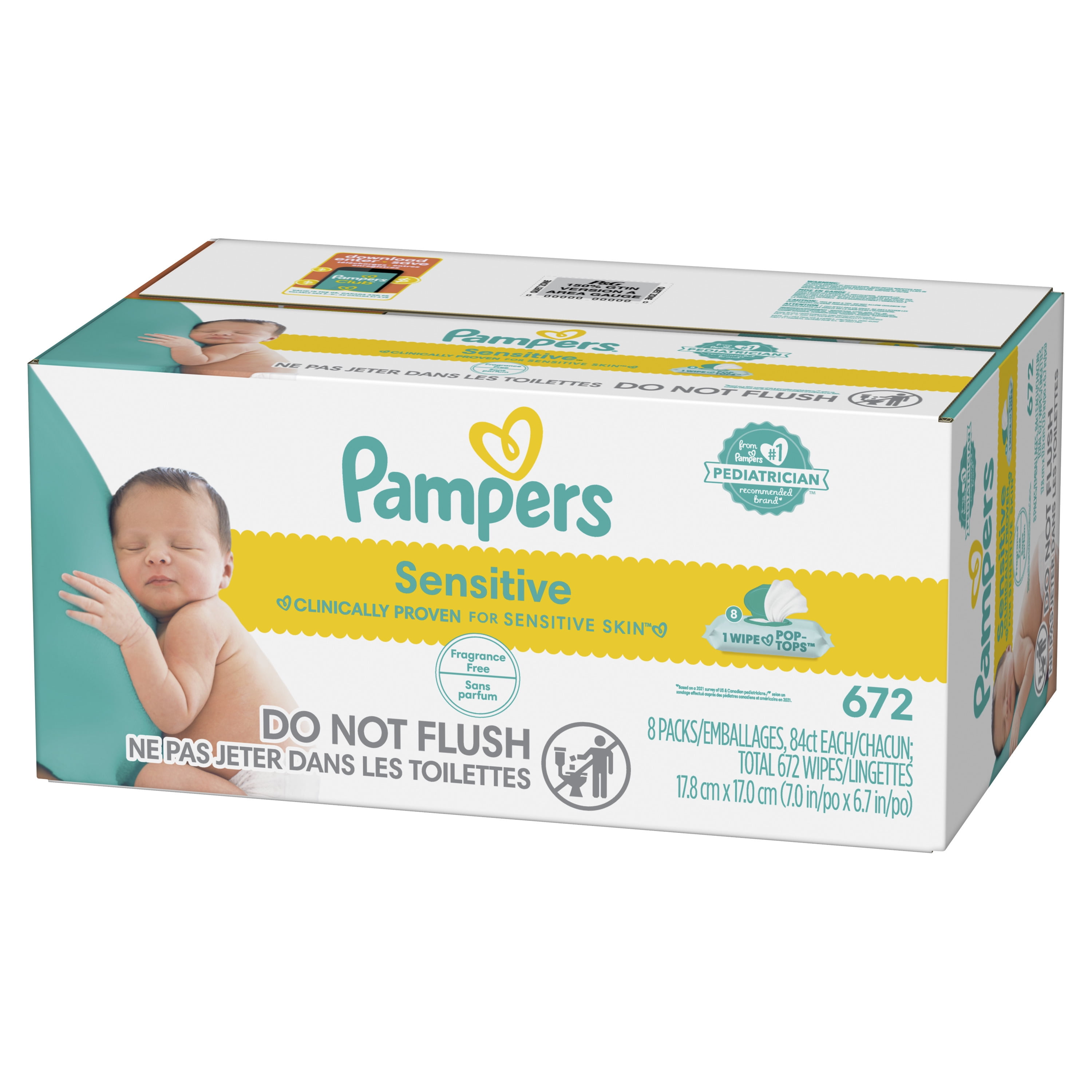 pampers sensitive wipes