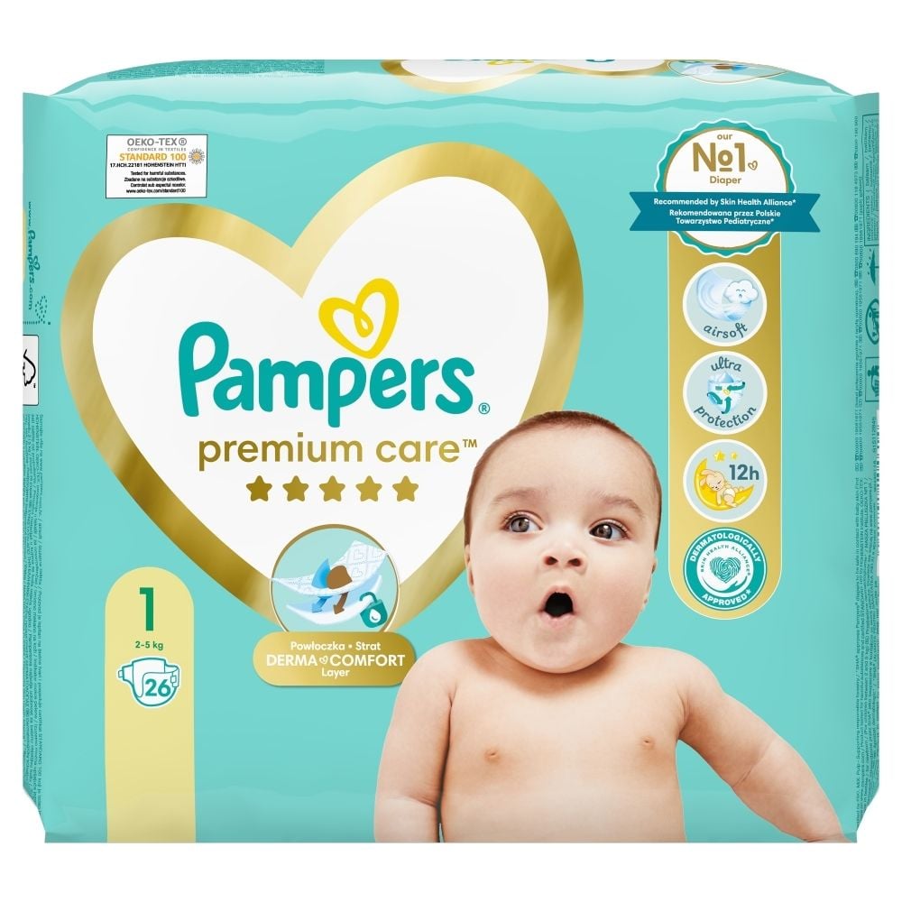 pampers premium care pieluchy jednorazowe rozmiar 1