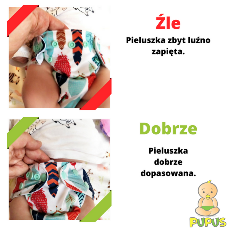 szerokie zakladanie pieluchy