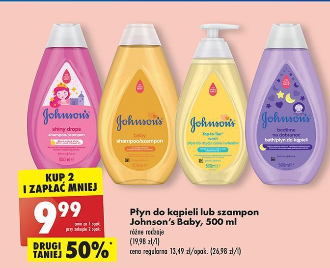 johnsons baby szampon 500 ml biedronka