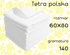 pieluchy tetrowe gramatura 140 60x80