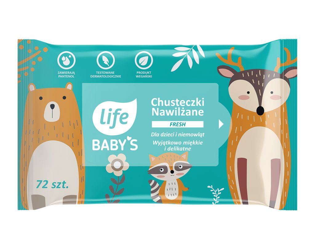 chusteczki nawilżane life babys