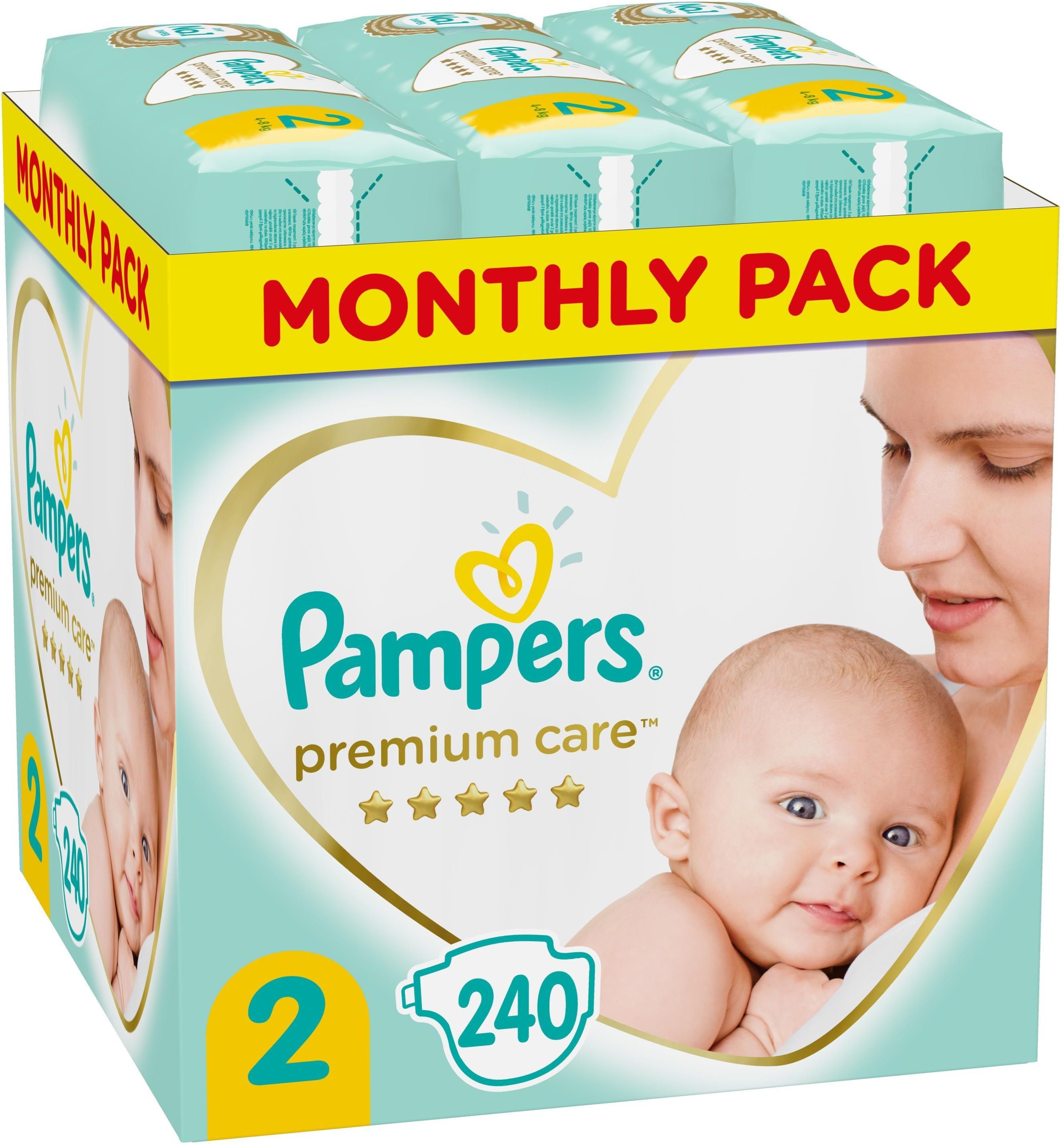 pampers pieluchy premium care 2 mini 240 sztuk ceneo