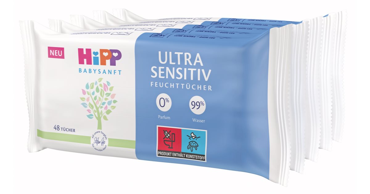 chusteczki nawilżane hipp ultra sensitive skład